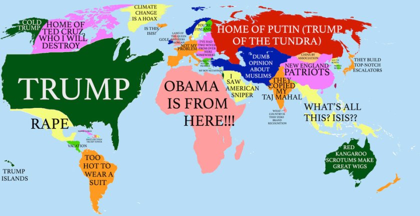 Donald Trump World Map